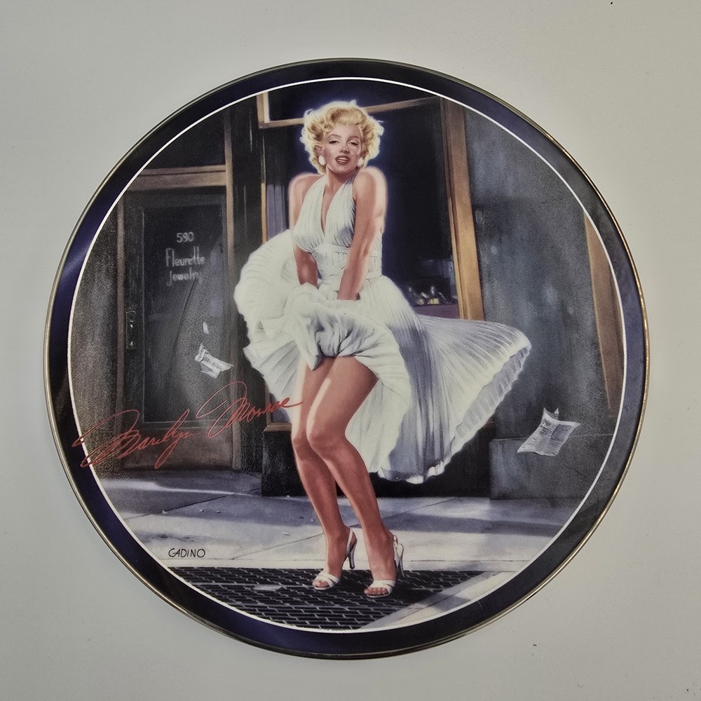 Marilyn Monroe Collector Plate Isn't It Delicious Silver Screen